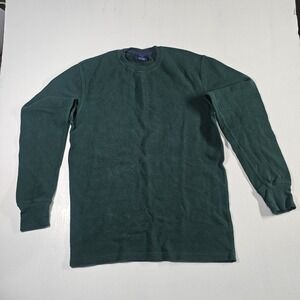 Polo Ralph Lauren Thermal Sleepwear Shirt Men's M Dark Green RN 15763 Logo Pony
